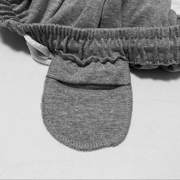 2prs High Waisted Grey Shorts Sweatpant Material - Picture 4 of 9